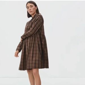 Everlane the field mini dress in mocha